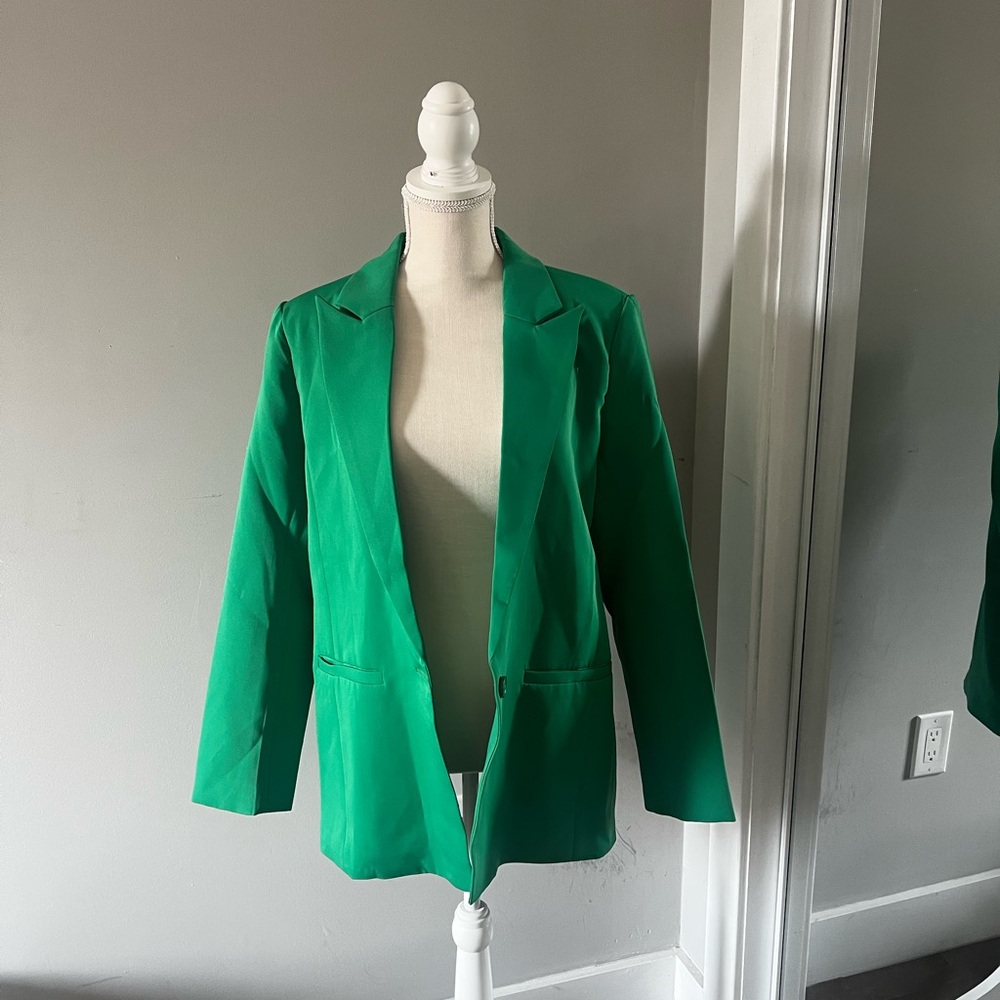 Vici Vibrant Green Blazer